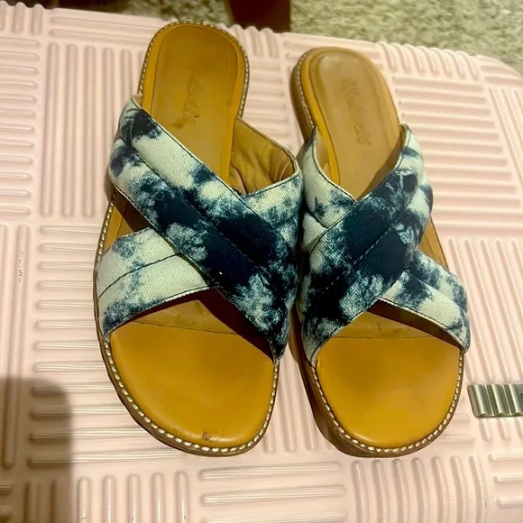 Madewell tie dye sandals size 8 - Picture 1 of 3